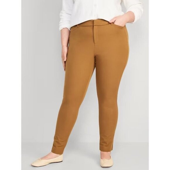 NWT Old Navy women's brown high rise pixie plus size 28 - Picture 2 of 12